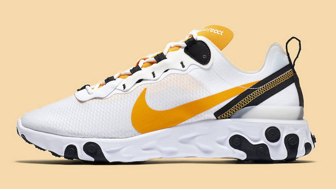Carteles Almeja Vaca Orange Hues Brighten Up This Nike React Element 55 In "University Gold" |  The Sole Supplier