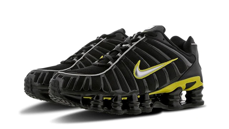 nike shox yellow and black online -