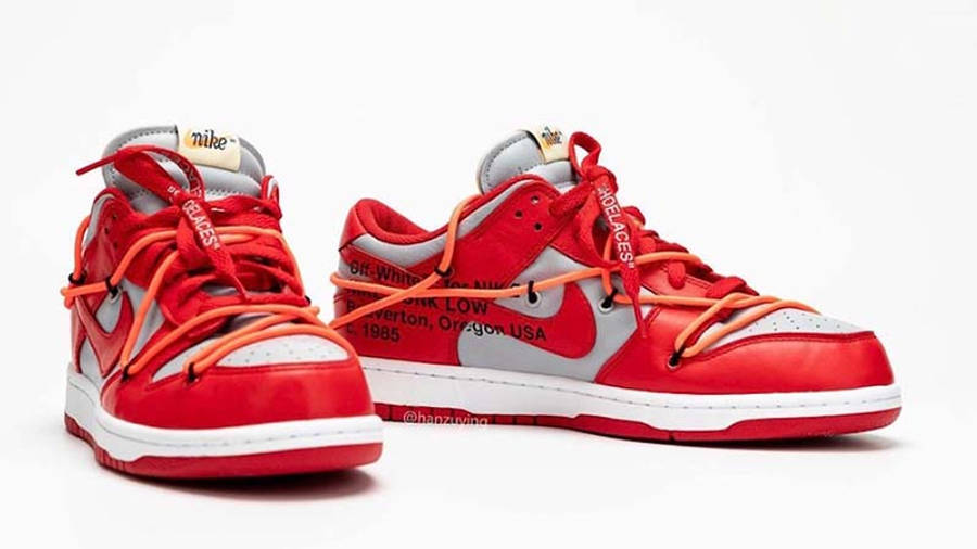 off white nike dunk low red release date
