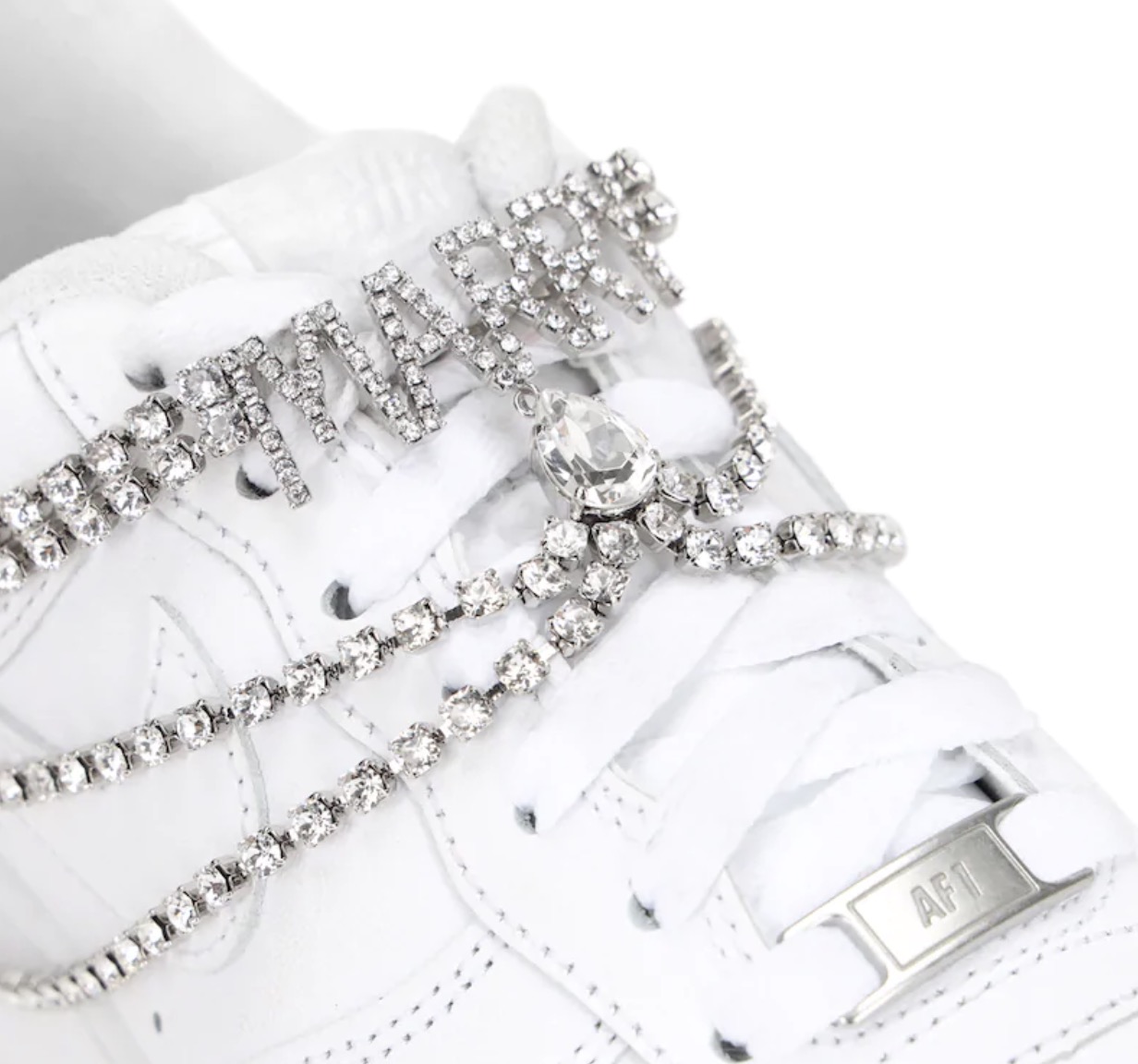 Put A Ring On It With The Swarovski x Nike Air Force 1 'Bridal' 5