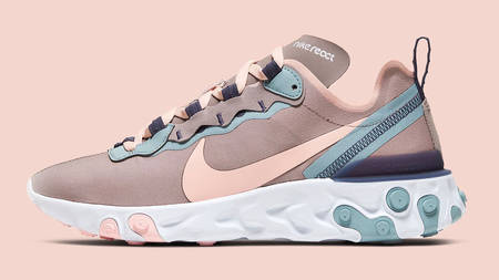 Feel Chic With Nike's Latest React Element 55 In Pumice & Ocean Cube Feel Chic With Nike's Latest React Element 55 In Pumice & Ocean Cube