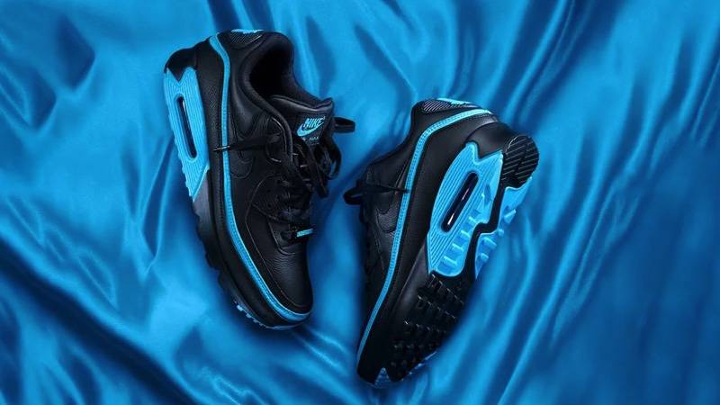 nike air max 90 black blue fury