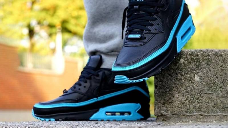 nike air max 90 undefeated black blue fury
