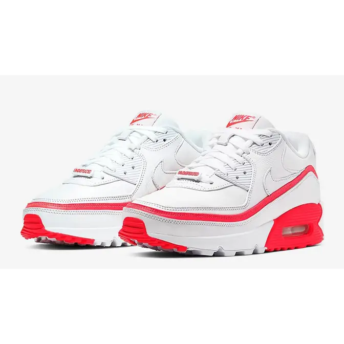 UNDEFEATED x Nike Air Max 90 White Red Where To Buy CJ7197 103 The Sole Supplier