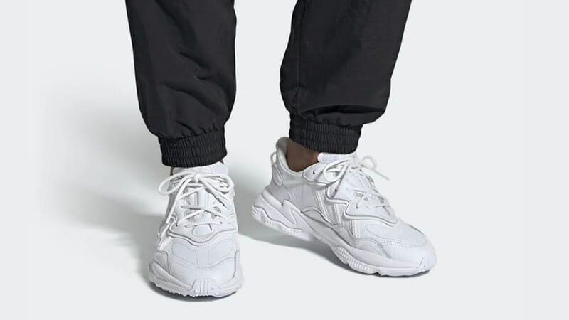 ozweego shoes all white