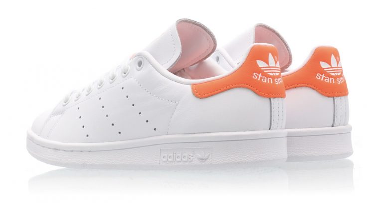 adidas Stan Smith White Orange back