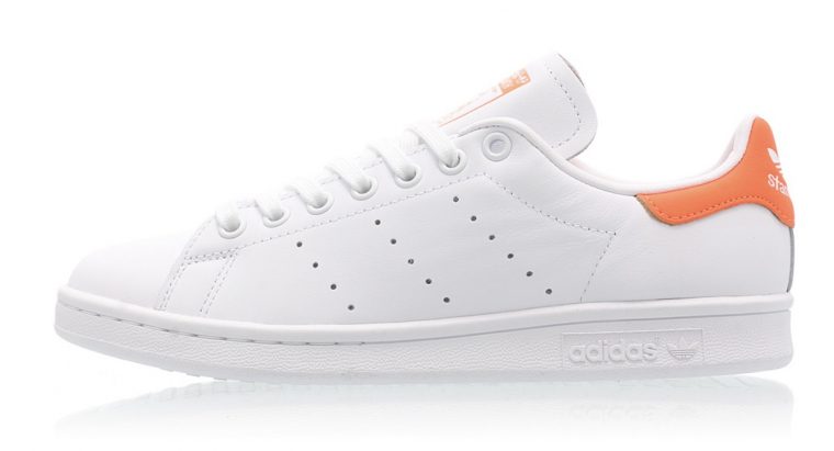  adidas Stan Smith White Orange side