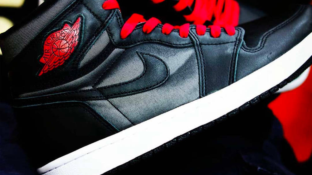 Luxurious Black Satin Takes Over The Air Jordan 1 Luxurious Black Satin Takes Over The Air Jordan 1