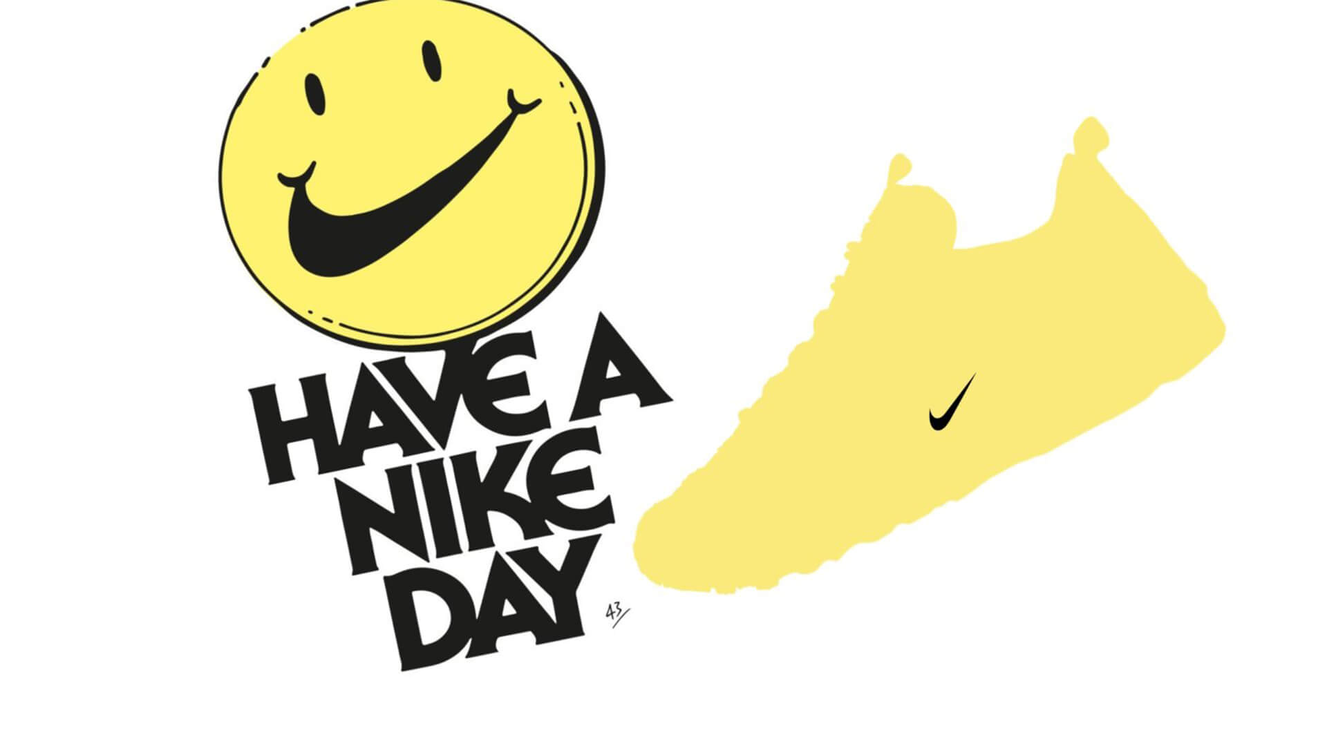 have a nike day smiley face