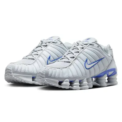 Nike Shox TL Wolf Grey Racer Blue Front