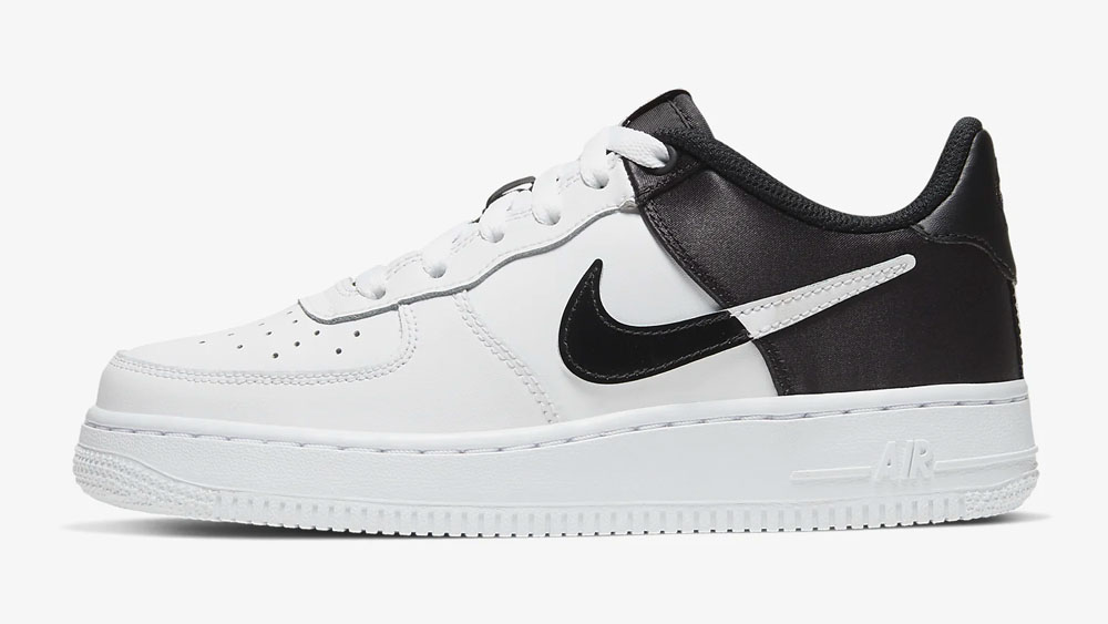 _0003_Nike Air Force 1 Black Satin