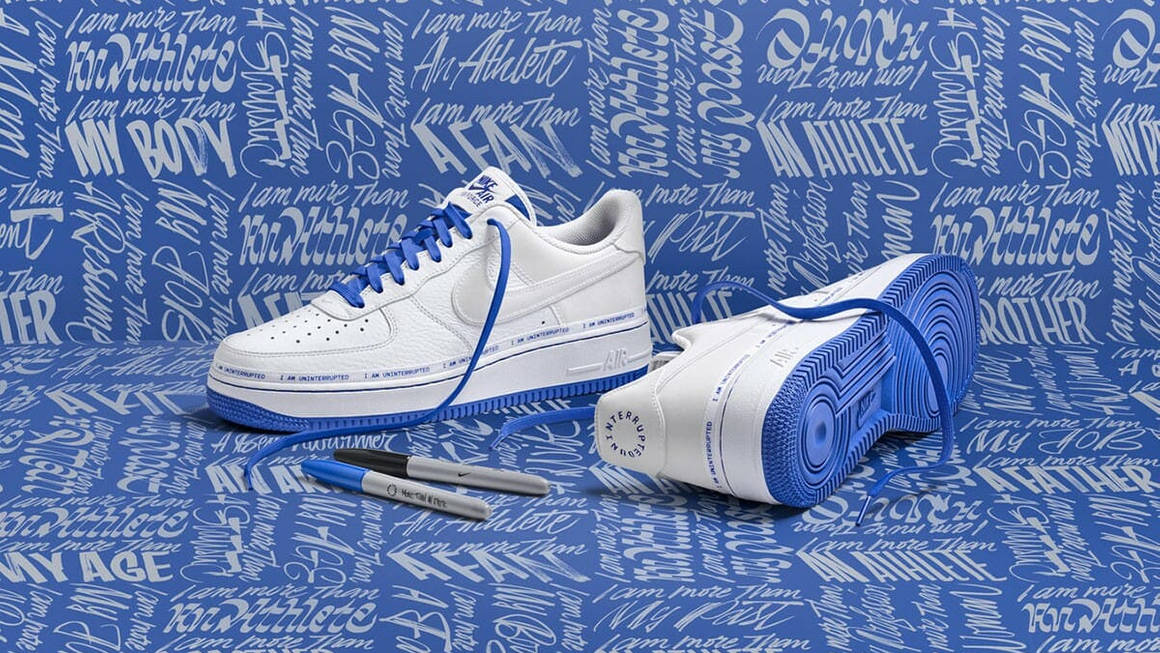 air force 1 with writing