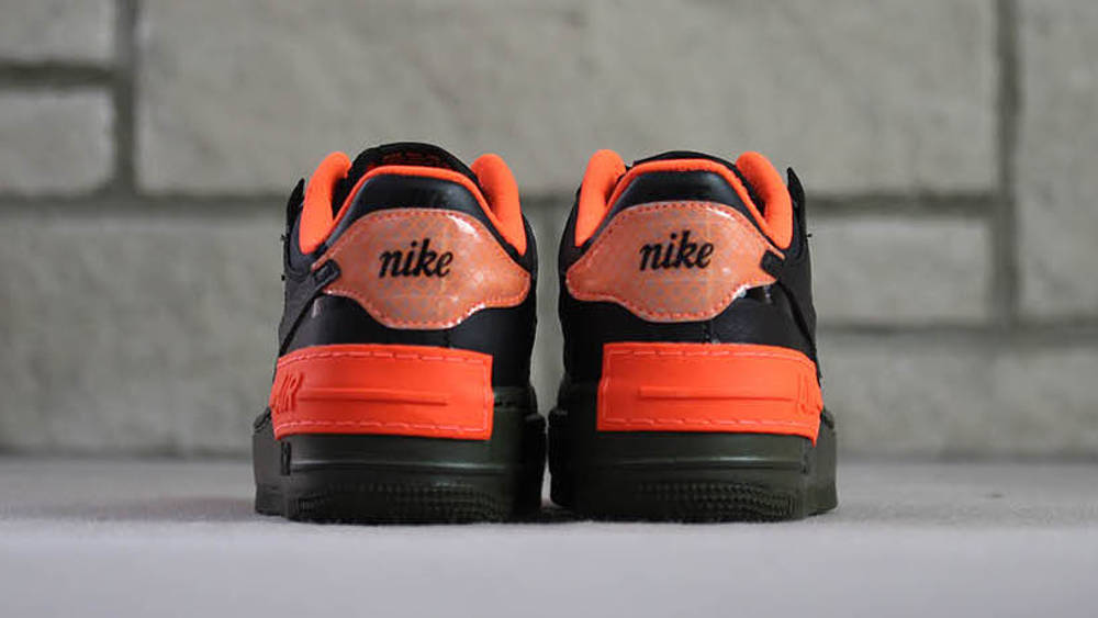 Air Force 1 Shadow Black Orange back Air Force 1 Shadow Black Orange back