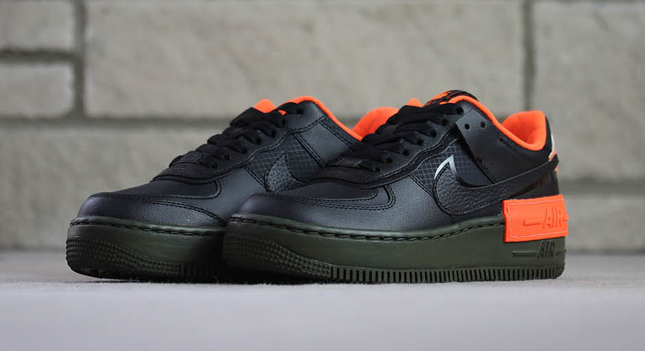 Air Force 1 Shadow Black Orange front