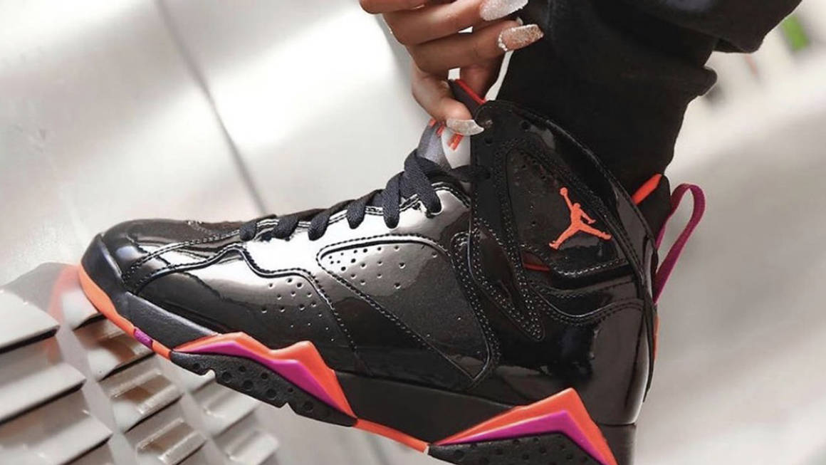 air jordan vii black gloss