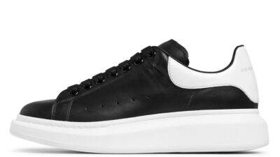 Alexander McQueen Exaggerated-Sole Black White 553770WHGP79061