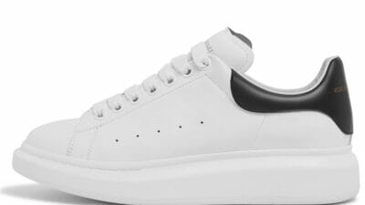 Alexander McQueen Exaggerated-Sole White Black 553770WHGP79061