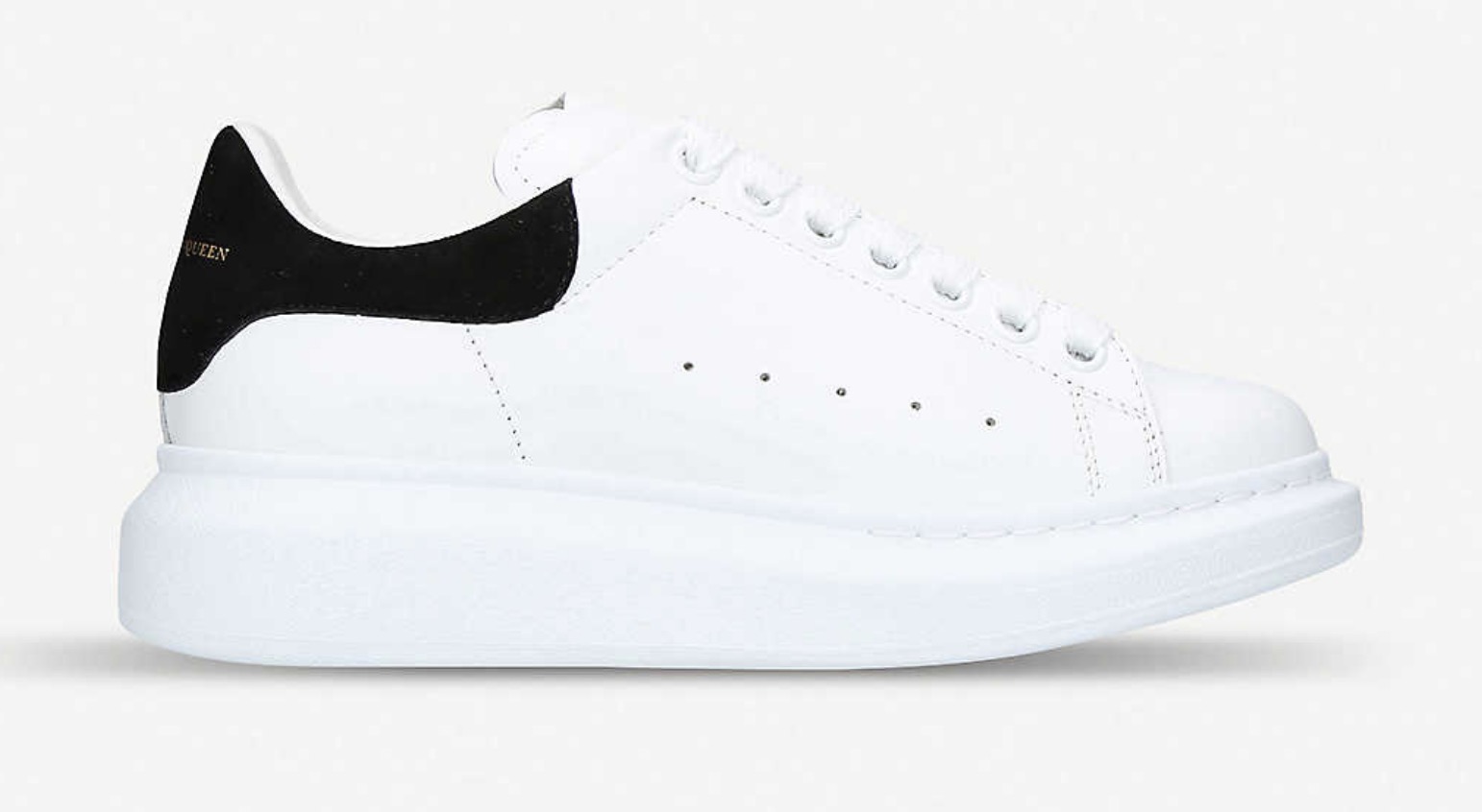 Alexander McQueen Runway leather and suede platform trainers