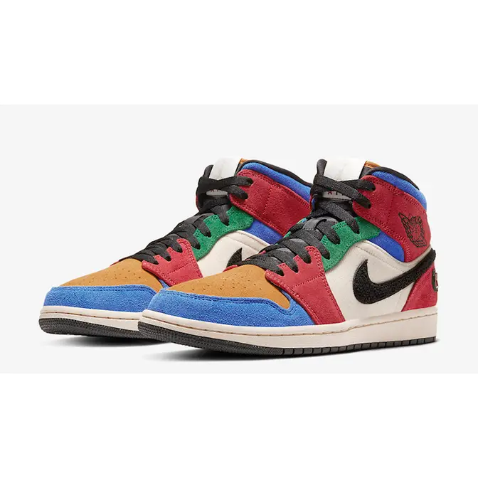 Nike jordan 1 mid 2025 fearless blue the great