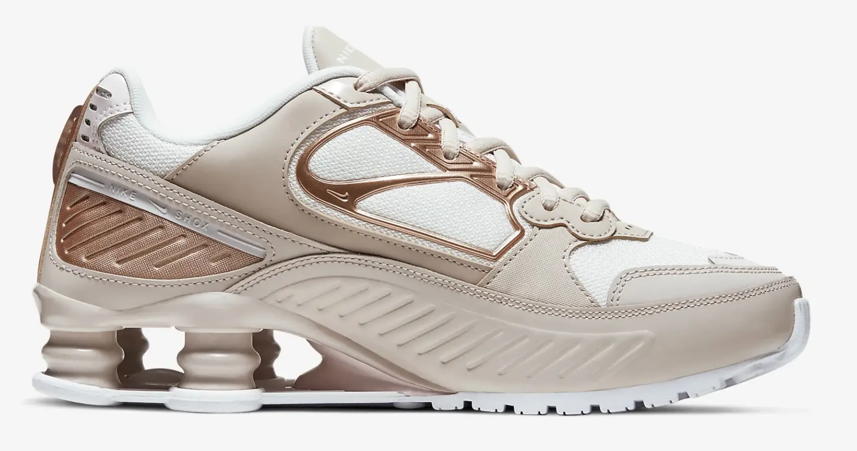 Bronze Panels Bring A Feminine Touch To The Nike Shox Enigma 9000