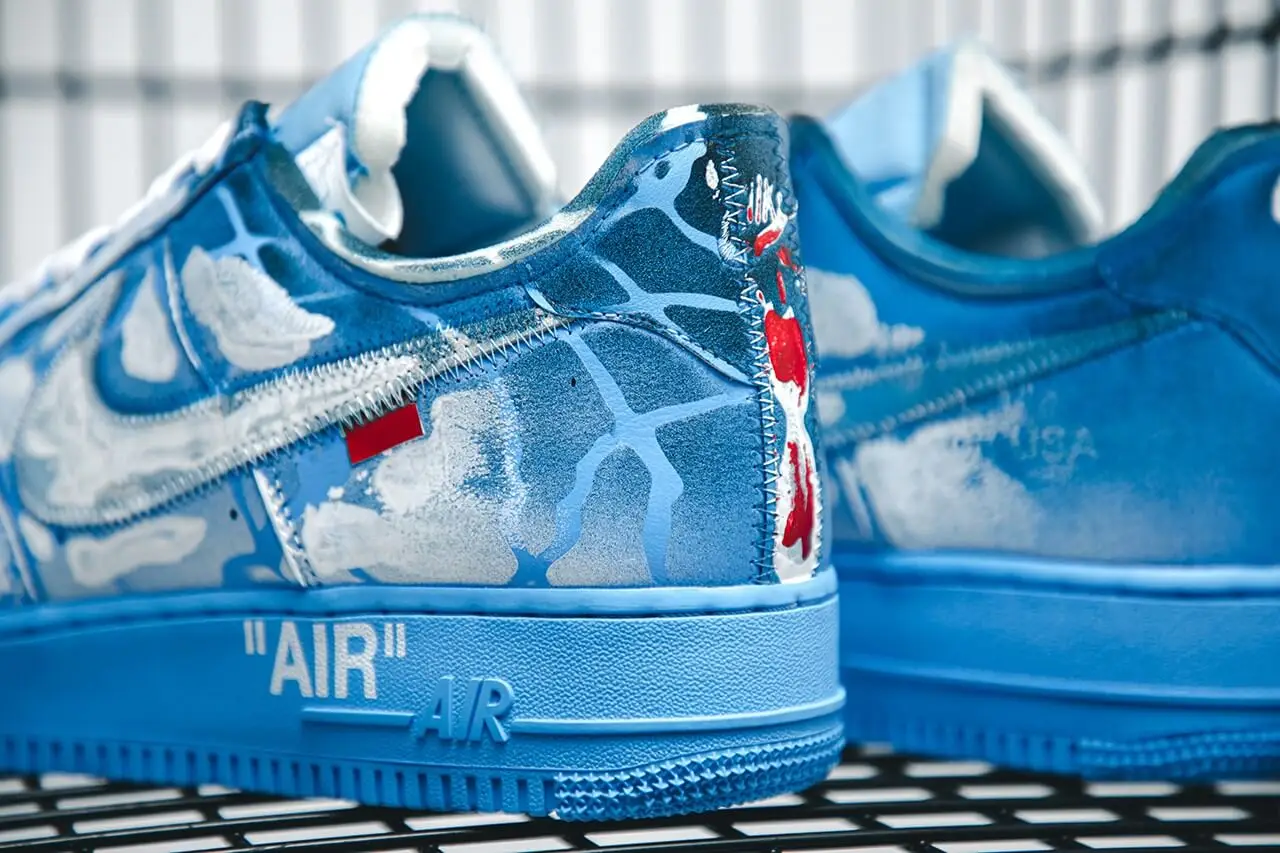 Off white x nike air hotsell force 1 mca blue restock