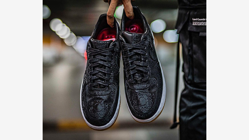 CLOT x fragment x Nike Air Force 1 Black