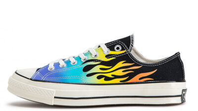 Converse Chuck 70 Print Black Multi 164407C on foot