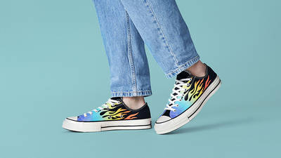 converse multicolor flame