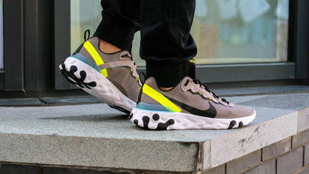 The Nike React Element 55 Grey Volt Is JUST £80 The Nike React Element 55 Grey Volt Is JUST £80