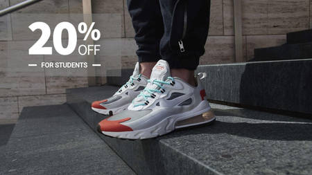 Students Take 20% Off For A Limited Time At Nike UK Students Take 20% Off For A Limited Time At Nike UK