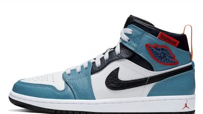 Facetasm x Jordan 1 Mid Fearless Blue White CU2802-100