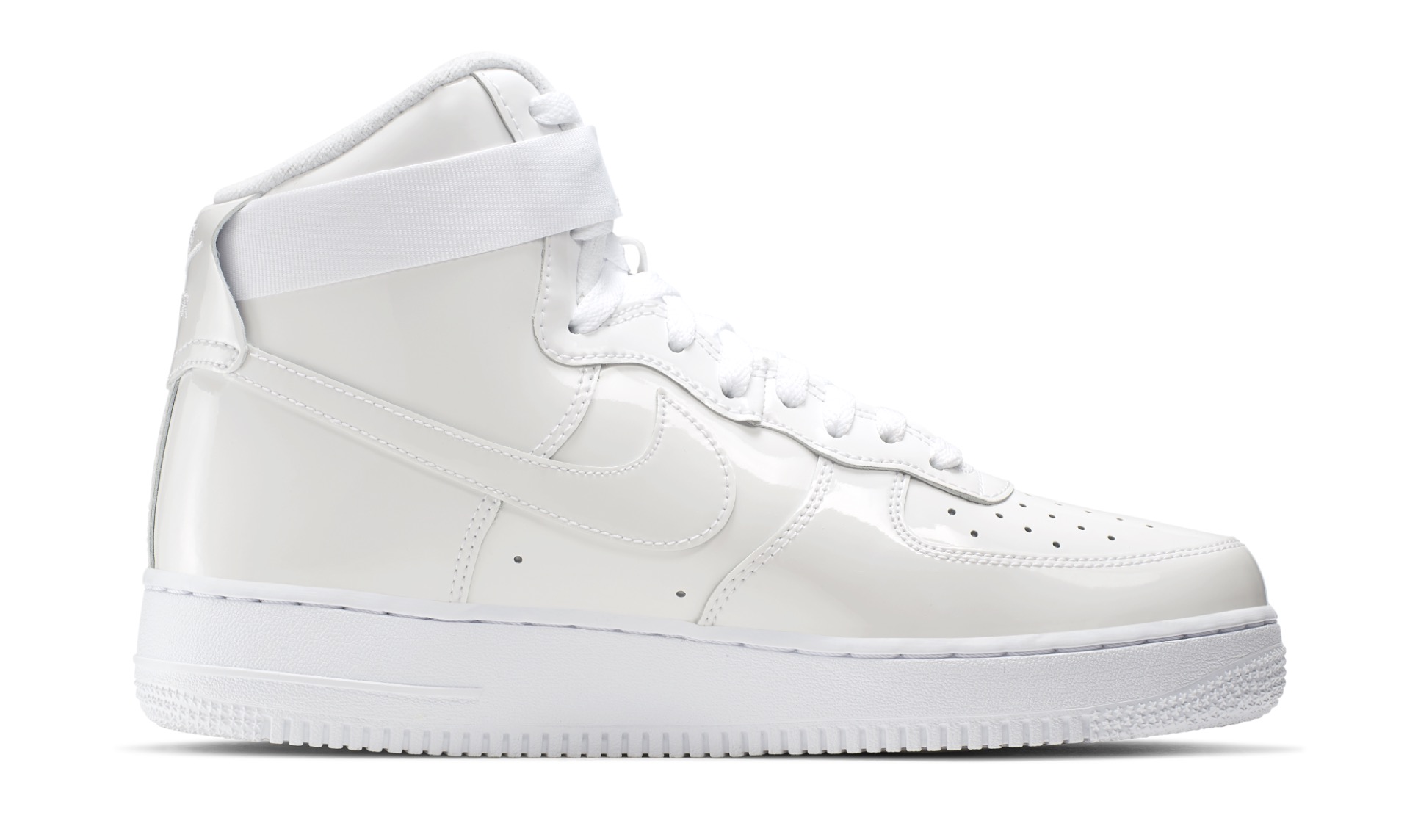 Feel Angelic In This Patent White Nike Air Force 1 Hi Retro QS