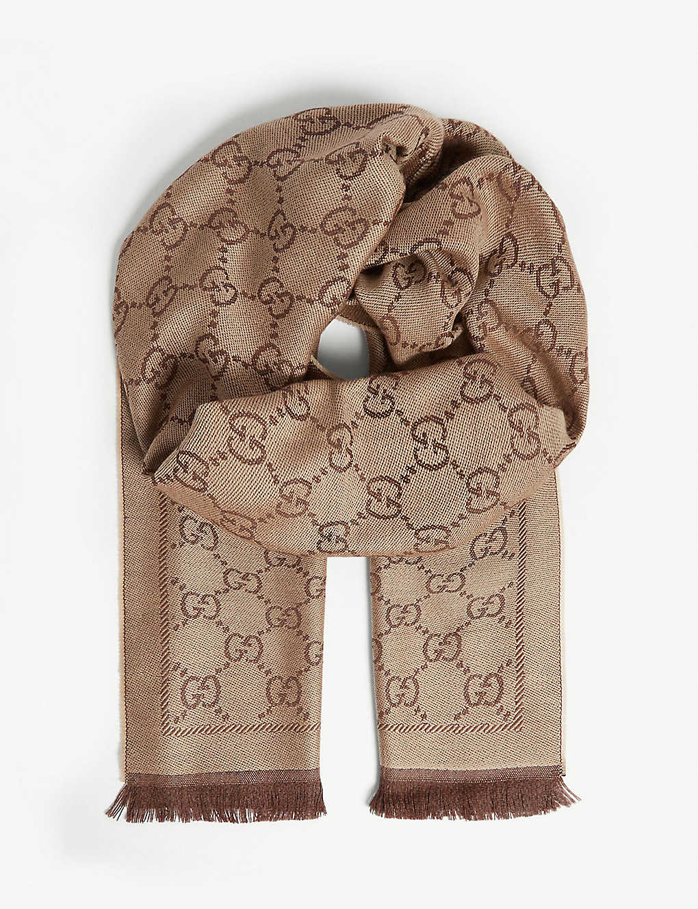 Gucci Light Brown Scarf