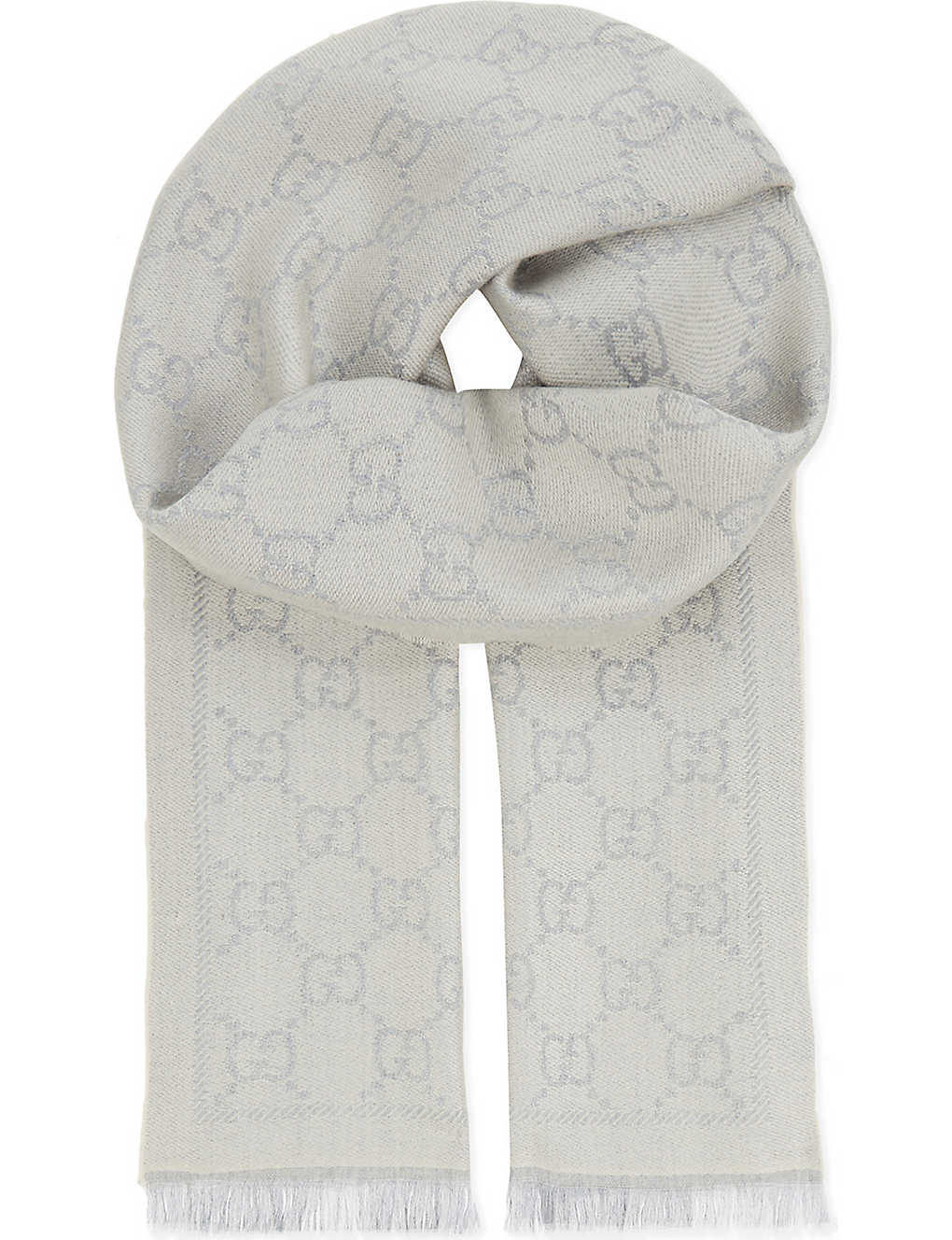 Gucci Light Grey Scarf
