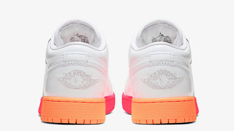 Jordan 1 Low GS White Crimson Mango
