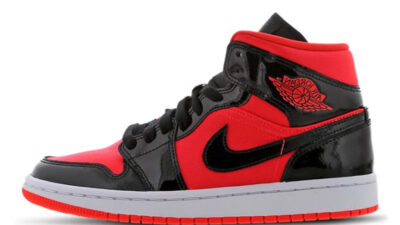 Jordan 1 Mid Hot Punch Black Womens BQ6472-600