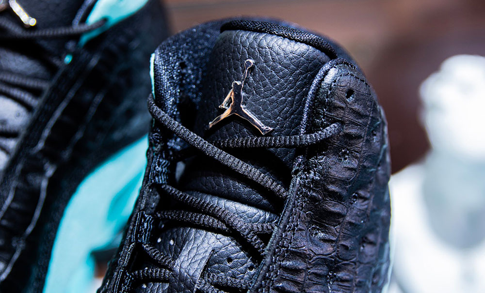 Jordan air 13 green jumpman detail