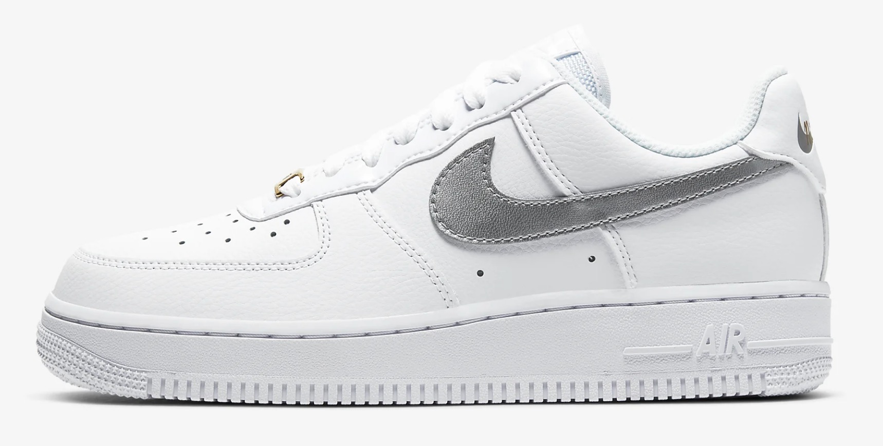 Mix Silver & Gold Together In Style On This Brand New Nike Air Force 1