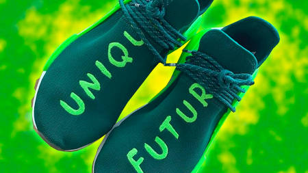 The Pharrell x adidas NMD Hu Surfaces In A 'UNIQUE FUTURE' Colourway