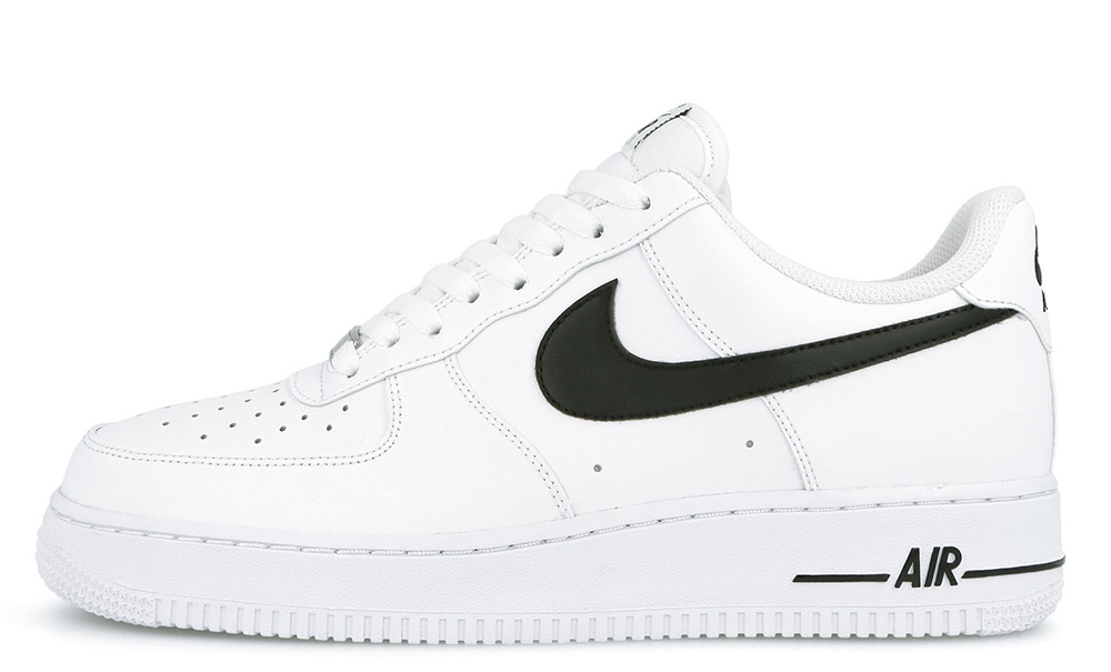 black and white air force 1