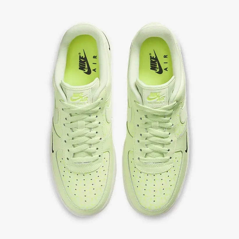 Neon yellow air force ones best sale