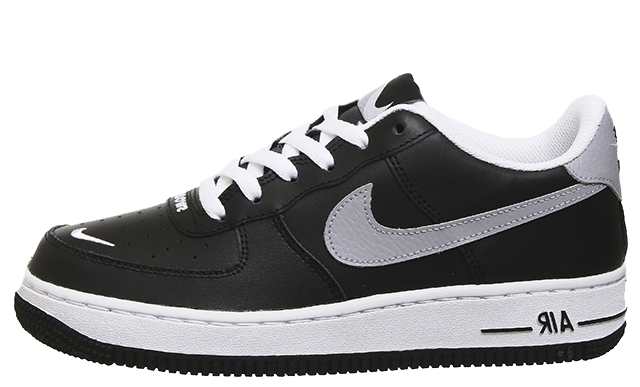 Nike Air Force 1 Black White Wolf Grey