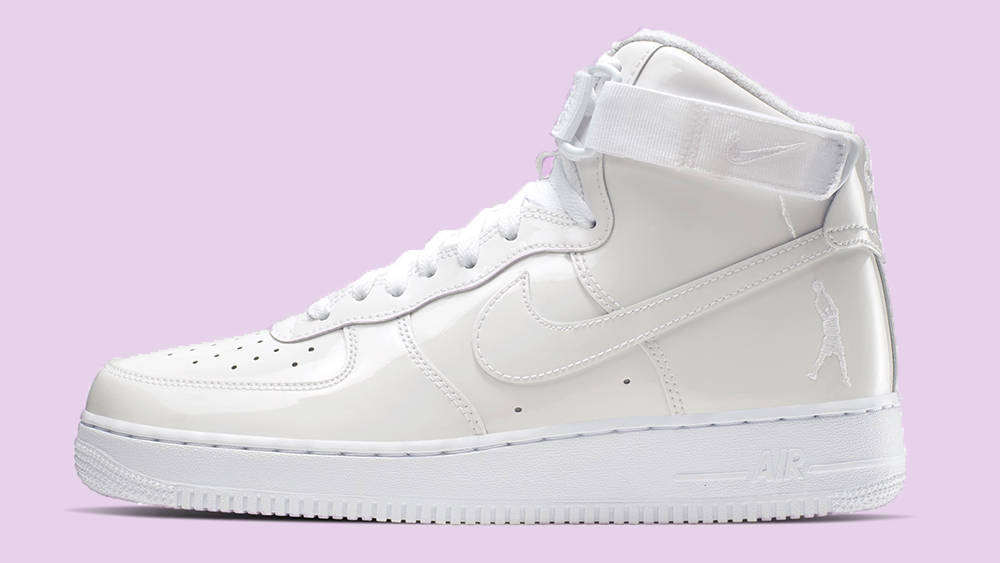 Nike Air Force 1 Hi QS Patent White Nike Air Force 1 Hi QS Patent White