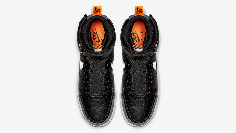Nike Air Force 1 High Black Grey CQ0449-001 middle