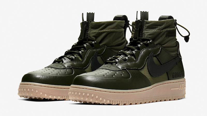 Nike Air Force 1 High Gore-Tex Olive Gum CQ7211-300 front