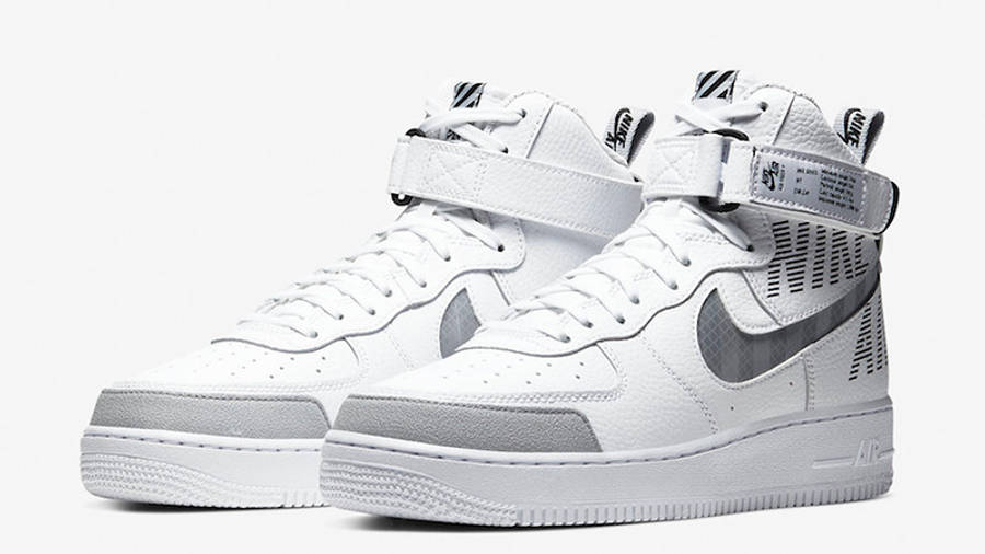 Nike Air Force 1 High White Grey CQ0449-100 front