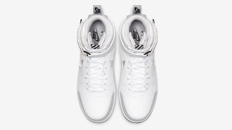 Nike Air Force 1 High White Grey CQ0449-100 middle