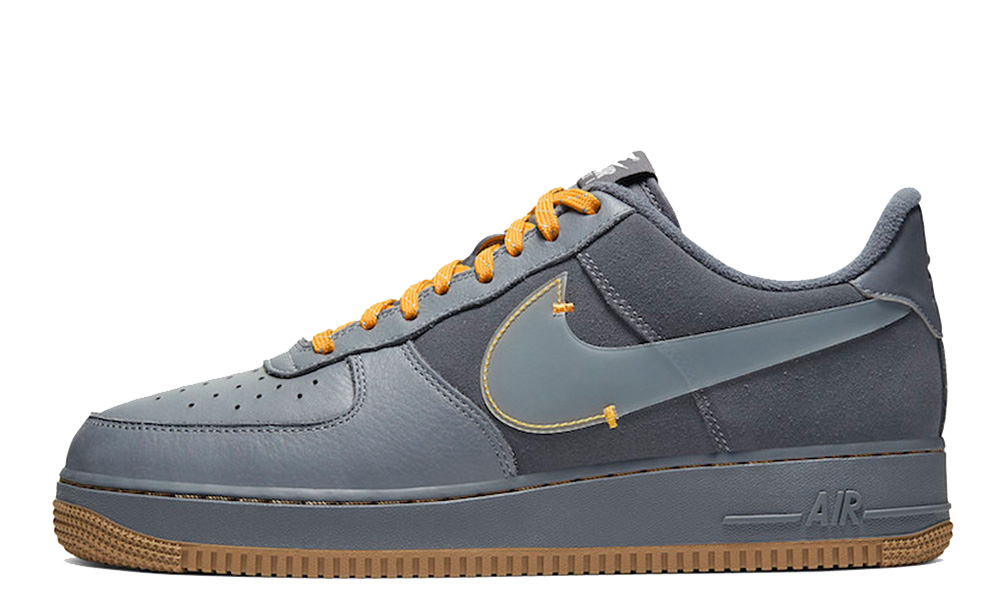 Nike Air Force 1 Low Cool Grey Yellow 