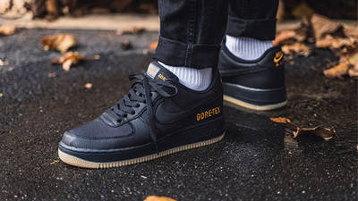 nike air force 1 gtx trainer black / light carbon