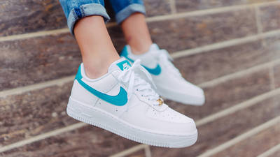 nike air force 1 low white teal nebula